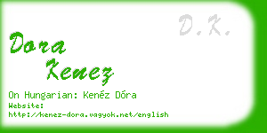dora kenez business card